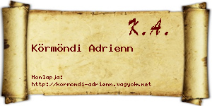 Körmöndi Adrienn névjegykártya